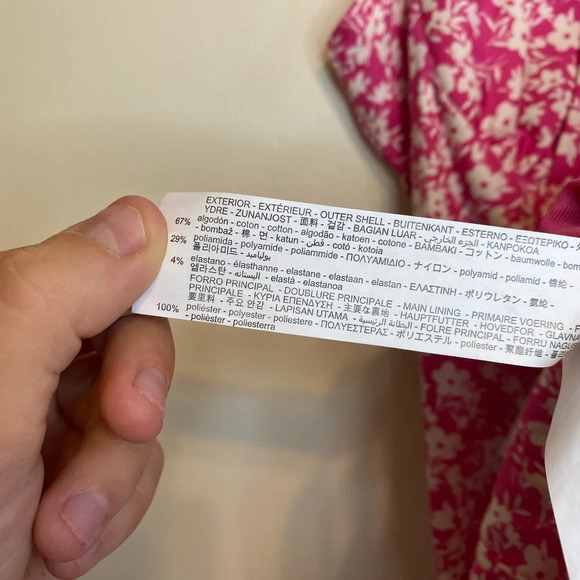 NWT Zara|| Pink Floral Corset Bodysuit, size medium adjustable straps,Sp… - Picture 14 of 14